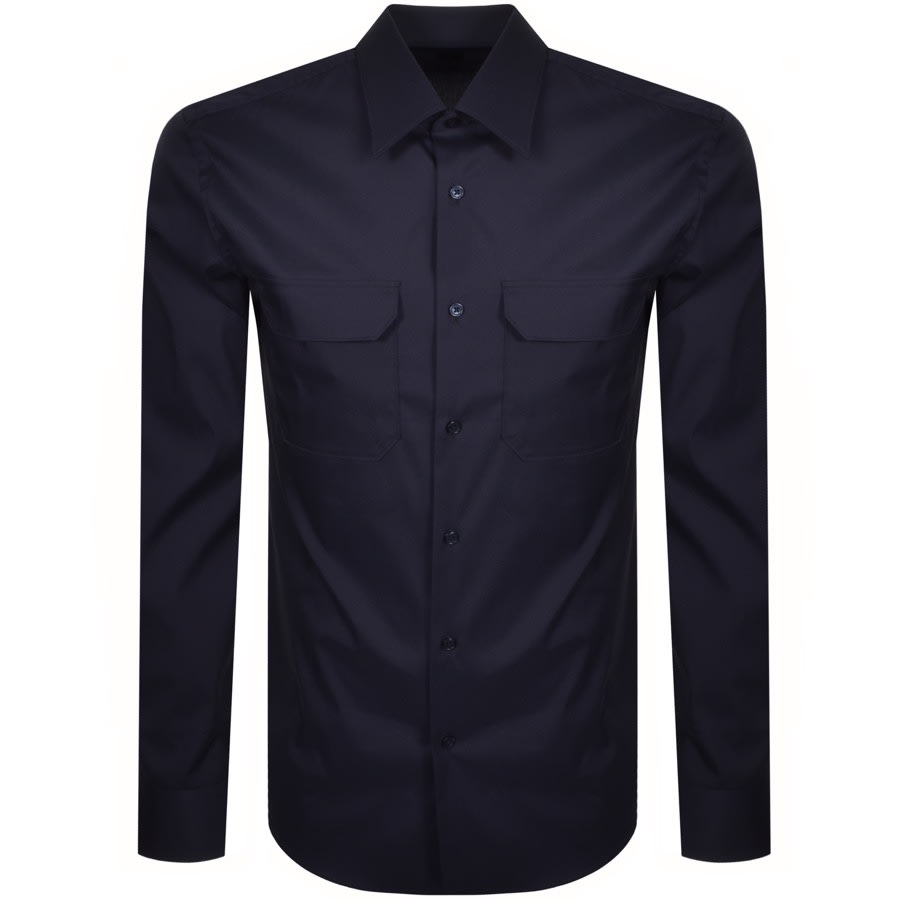 Alternative Image for ProductBOSS Jalen Slim Fit Long Sleeve Shirt Navy1